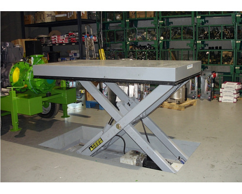 Стационарный подъемный стол JIHAB одноножничный