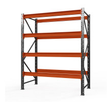 Стеллаж металлический Оптима, 3500x2500x785 мм. Ярусы: 4 шт. без настила