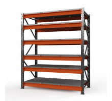 Стеллаж металлический Оптима, 3500x1530x785 мм. Ярусы: 6 шт. метал.