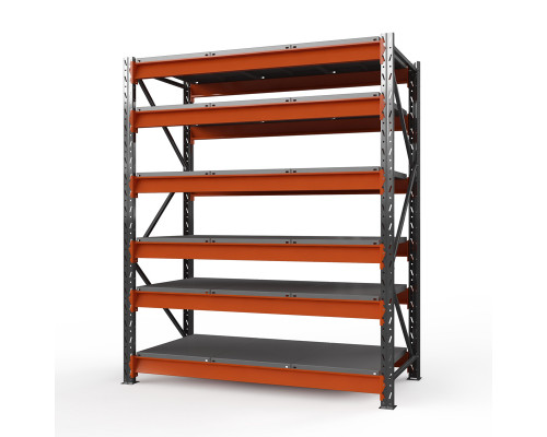 Стеллаж металлический Оптима, 3500x1530x785 мм. Ярусы: 6 шт. метал.