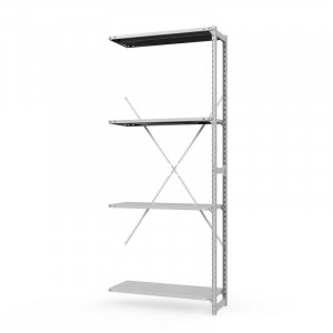 Секция приставная стеллажа металлического ТСУ Универсал, 2000x1060x800 мм. Полки: метал. 4 шт.