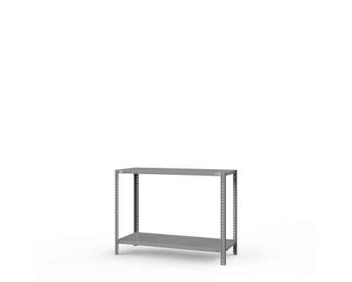 Стеллаж металлический ТС Лайт, 1000x700x800 мм. Полки: 2 шт. метал.