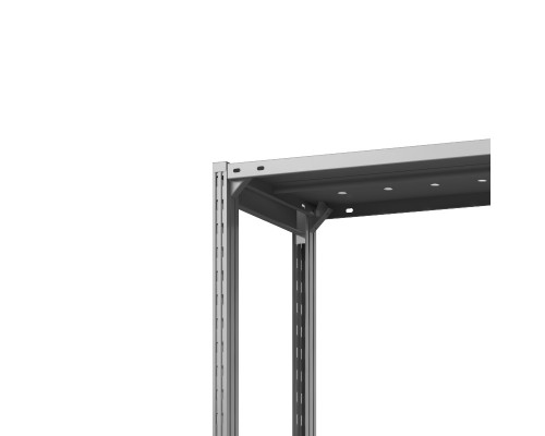 Стеллаж металлический ТСУ Универсал, 2500x1060x400 мм. Полки: метал. перф. усил. 5 шт.