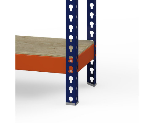 Стеллаж металлический Профи-Т 2000x1845x500 мм. Ярусы: фанера 3 шт.