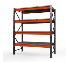 Стеллаж металлический Оптима, 3000x1530x785 мм. Ярусы: 4 шт. метал.