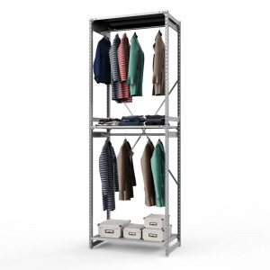 Стеллаж металлический ТСУ Универсал, 3000x1060x500 мм.Штанги: 2шт. Полки: метал. 3 шт.