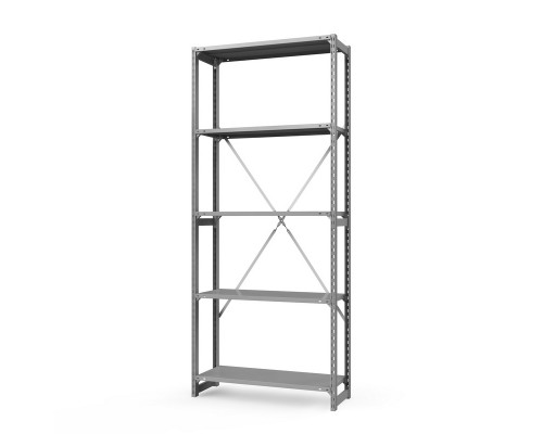 Стеллаж металлический ТСУ Универсал, 2500x1060x300 мм. Полки: метал. 5 шт.