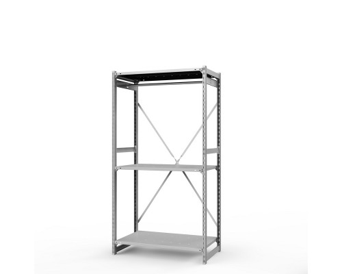 Стеллаж металлический ТСУ Универсал, 2000x1060x600 мм.Штанги: 1шт. Полки: метал. усил. перф. 3 шт.