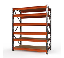Стеллаж металлический Оптима, 3500x2500x785 мм. Ярусы: 6 шт. фанера