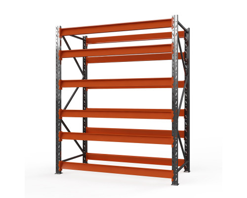 Стеллаж металлический Оптима, 3500x2500x785 мм. Ярусы: 6 шт. без настила