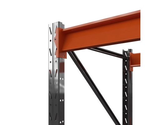 Стеллаж металлический Оптима, 3500x2500x785 мм. Ярусы: 6 шт. без настила