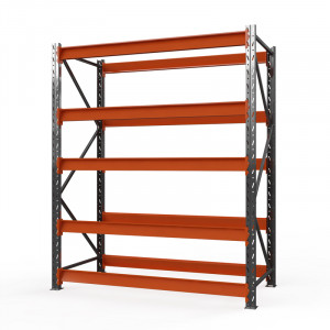 Стеллаж металлический Оптима, 3500x2500x785 мм. Ярусы: 5 шт. без настила