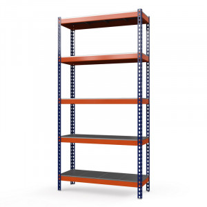 Стеллаж металлический Профи-Т 2500x1240x500 мм. Ярусы: оцинк. мет.  5 шт.