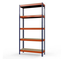 Стеллаж металлический Профи-Т 2500x1540x770 мм. Ярусы: фанера 5 шт.