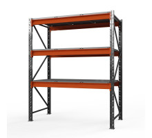 Стеллаж металлический Оптима, 2500x1530x785 мм. Ярусы: 3 шт. метал.