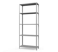 Стеллаж металлический ТС Лайт, 2500x1200x500 мм. Полки: 5 шт. метал.