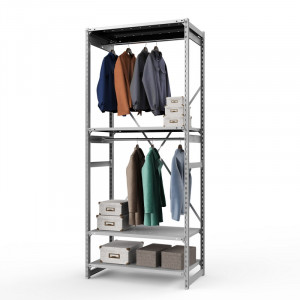 Стеллаж металлический ТСУ Универсал, 2500x1060x600 мм.Штанги: 2шт. Полки: метал. перф. 4 шт.