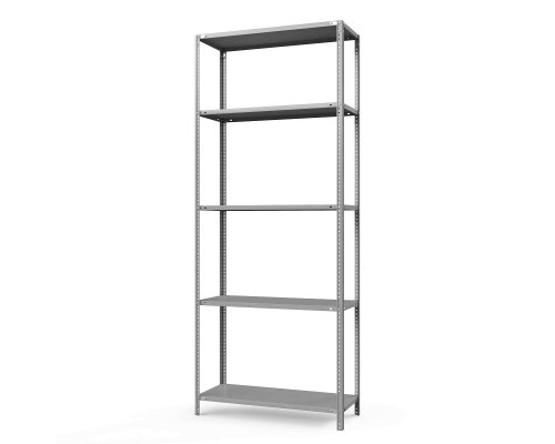Стеллаж металлический ТС Лайт, 2500x1200x600 мм. Полки: 5 шт. метал.
