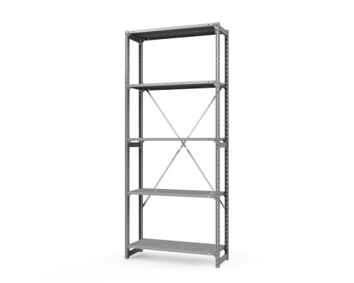 Стеллаж металлический ТСУ Универсал, 2500x1060x800 мм. Полки: метал. перф. усил. 5 шт.