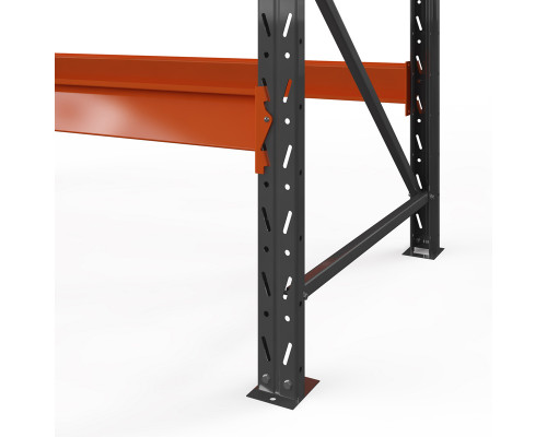 Стеллаж металлический Оптима, 2000x1530x785 мм. Ярусы: 3 шт. без настила