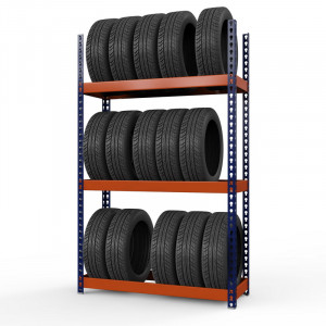 Стеллаж металлический Профи-Т для шин 2000x1240x500 мм. Ярусы:   3 шт.