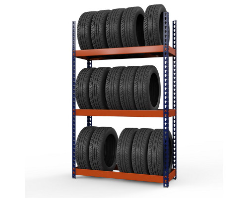 Стеллаж металлический Профи-Т для шин 2000x1240x500 мм. Ярусы:   3 шт.