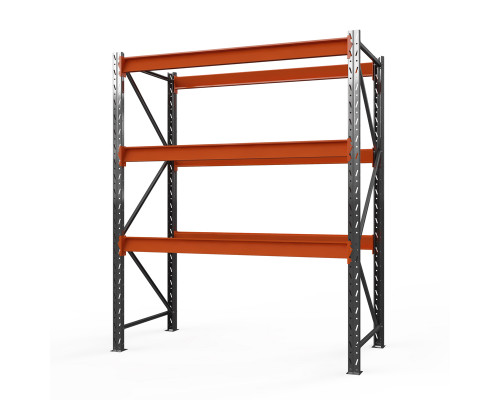 Стеллаж металлический Оптима, 4000x1250x785 мм. Ярусы: 3 шт. без настила
