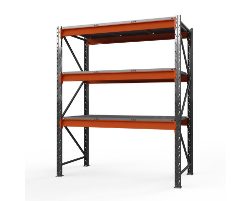 Стеллаж металлический Оптима, 4000x1250x785 мм. Ярусы: 3 шт. метал.