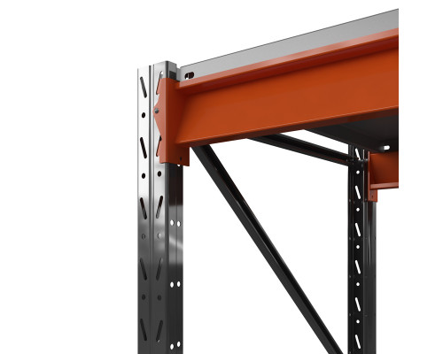 Стеллаж металлический Оптима, 3500x1530x785 мм. Ярусы: 4 шт. метал.