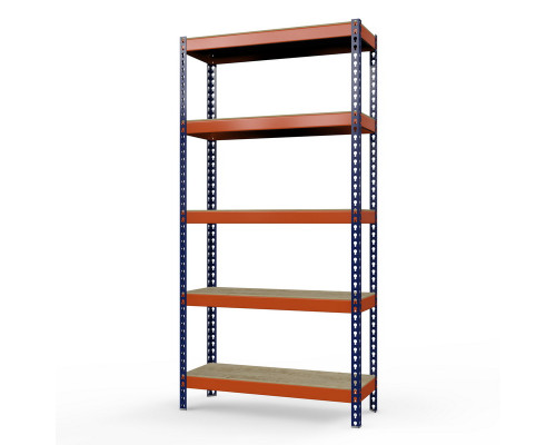 Стеллаж металлический Профи-Т 2500x1240x655 мм. Ярусы: фанера 5 шт.