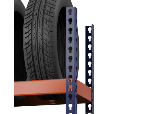 Стеллаж металлический Профи-Т для шин 2500x1240x500 мм. Ярусы:   4 шт.