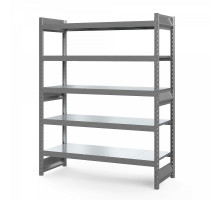 Стеллаж грузовой СГ Ультра (2500х1800х500 мм) 5 ярусов, цинк