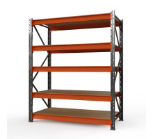 Стеллаж металлический Оптима, 3000x2500x785 мм. Ярусы: 5 шт. фанера