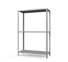 Стеллаж металлический ТС Лайт, 1500x1200x600 мм. Полки: 3 шт. метал. перф.