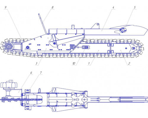 Траншеекопатель АМКОДОР XT15CD1